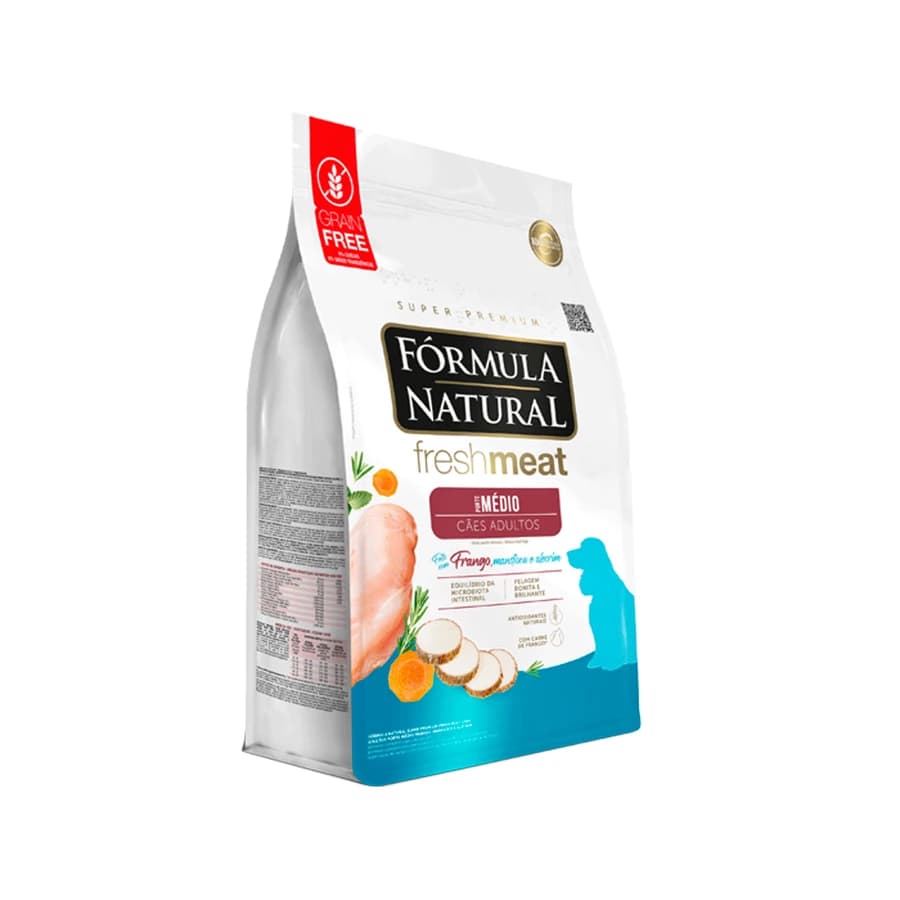 Ração Fórmula Natural Fresh Meat Cães Adultos Médio Frango, REF ILP003