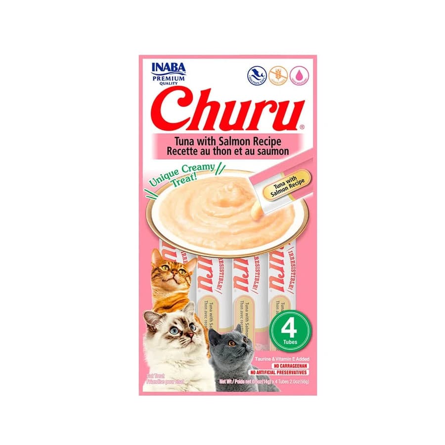 Petisco Churu Atum e Salmão para Gatos, REF ILP018
