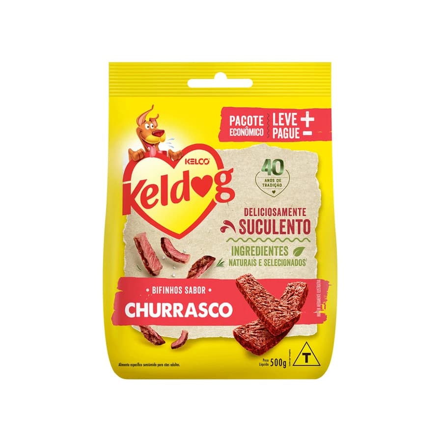 Petisco Keldog Bifinho Churrasco, REF ILP019